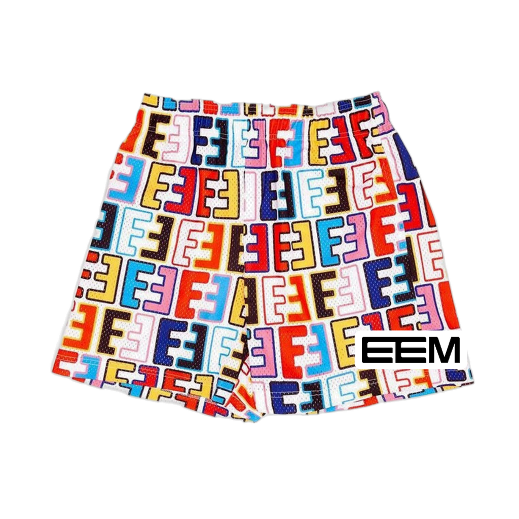 Multi EE White EE Mesh shorts product photo
