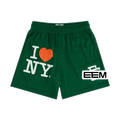 I Love NY Green EE Mesh shorts product photo