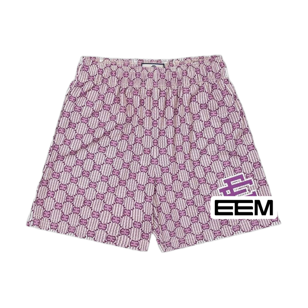 Lilac Monogram EE Mesh shorts product photo