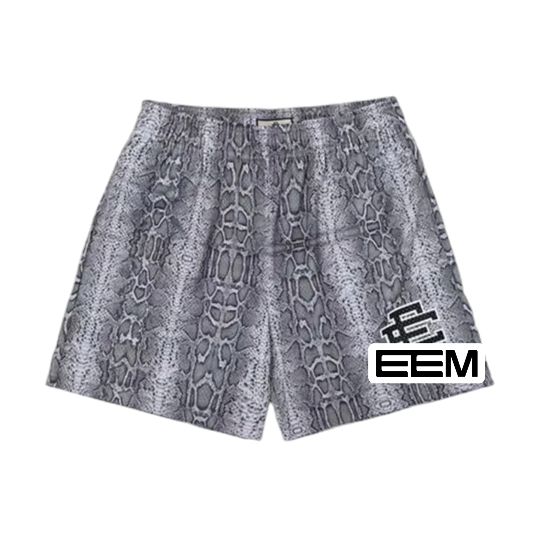 Silver Snakeskin EE Mesh shorts product photo