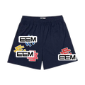 Navy Patchwork EE Mesh shorts product photo