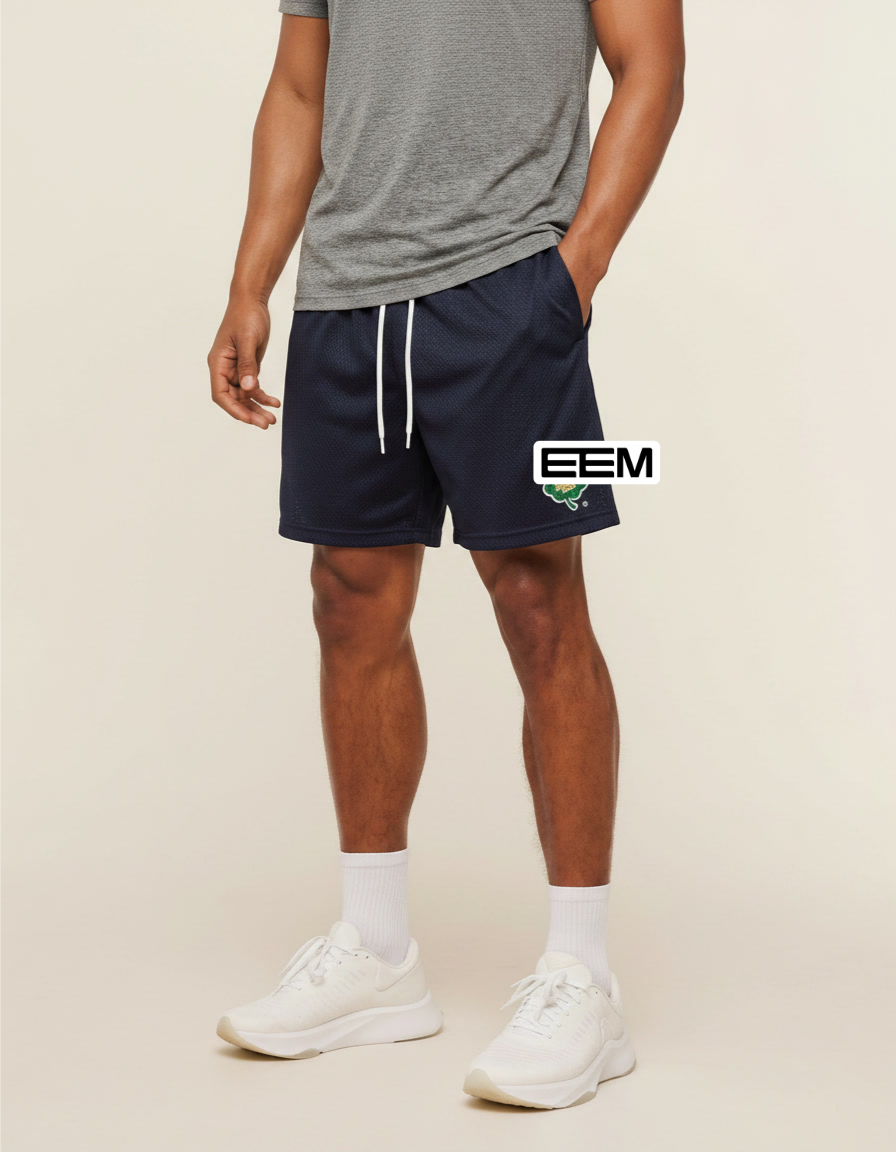 EE Mesh Short - Navy Shamrock (E10)