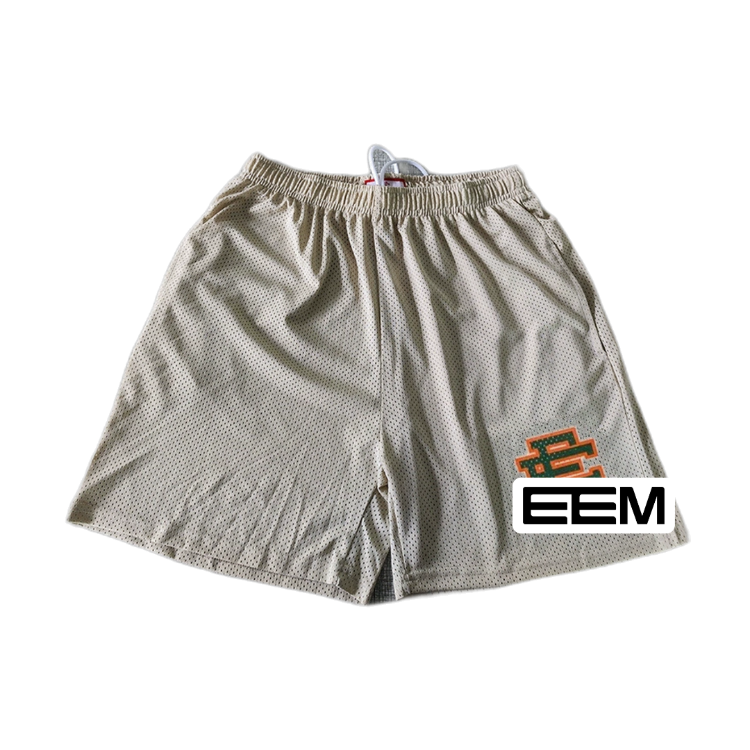 Satin Silver EE Mesh shorts product photo