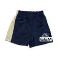 Navy Gold Side Stripe EE Mesh shorts product photo