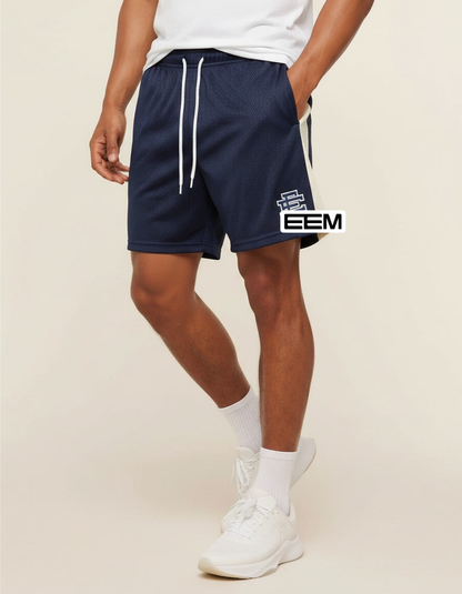 EE Mesh Short - Navy Gold Side Stripe (E42)