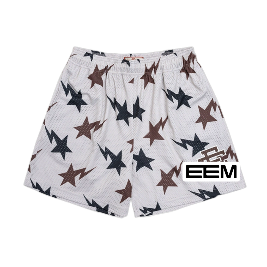 White Starfield EE Mesh shorts product photo