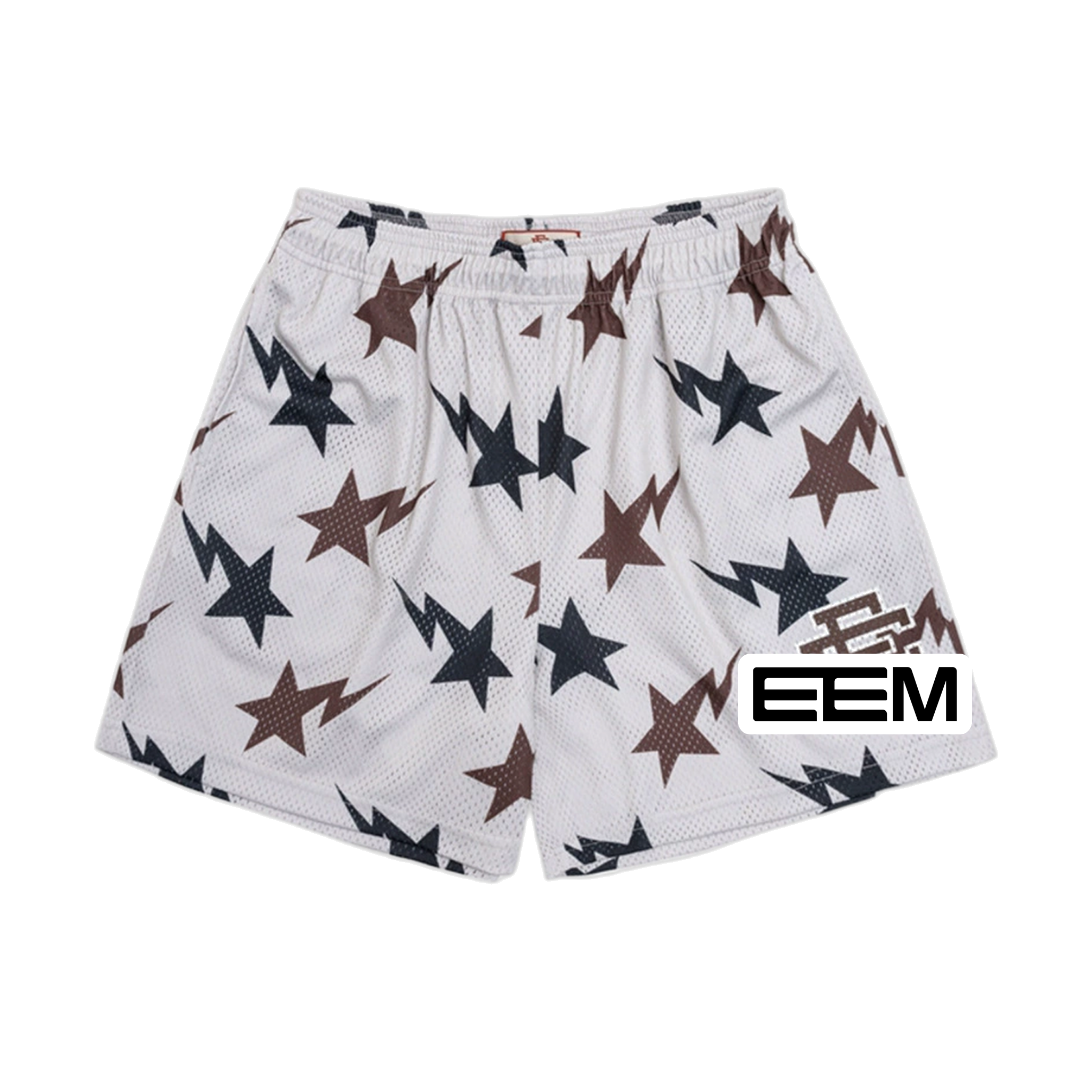 White Starfield EE Mesh shorts product photo