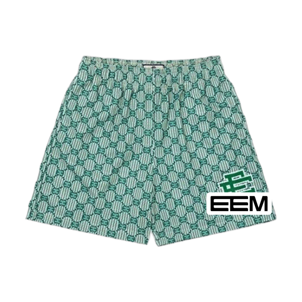 Seafoam Monogram EE Mesh shorts product photo