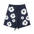 DT Shorts - Navy White Puff Floral (DT3)
