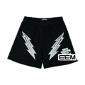 EE mesh shorts black thunderbolts