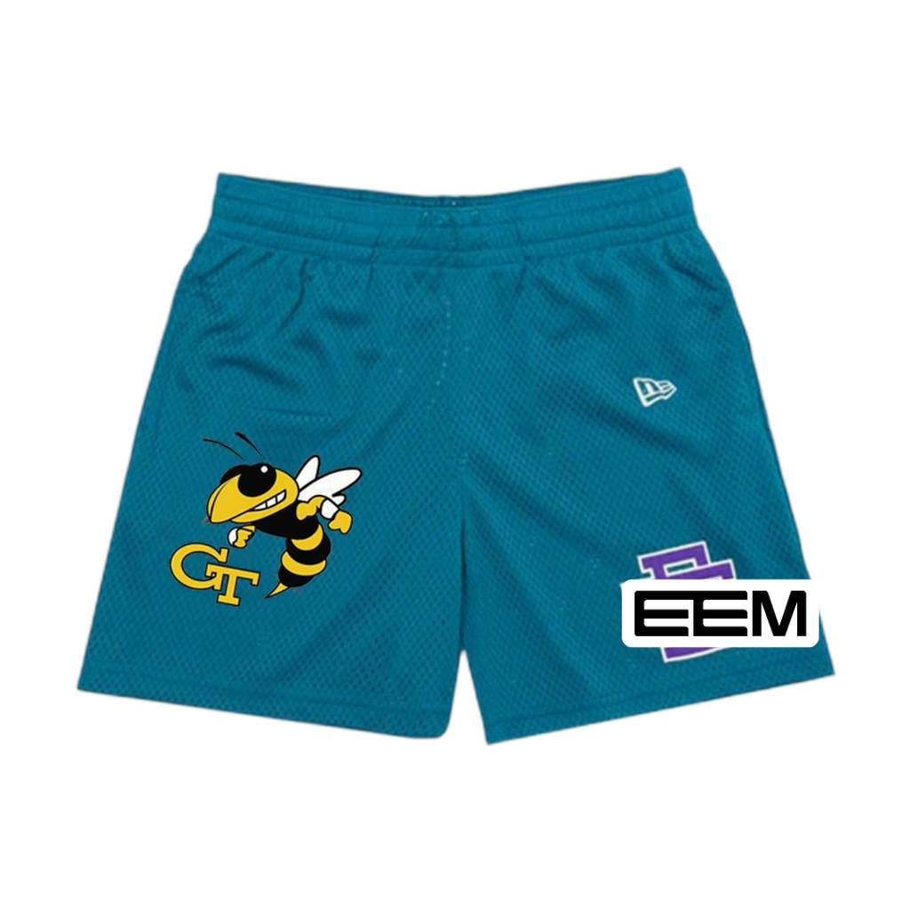 Teal Yellow Jacket EE Mesh shorts product photo