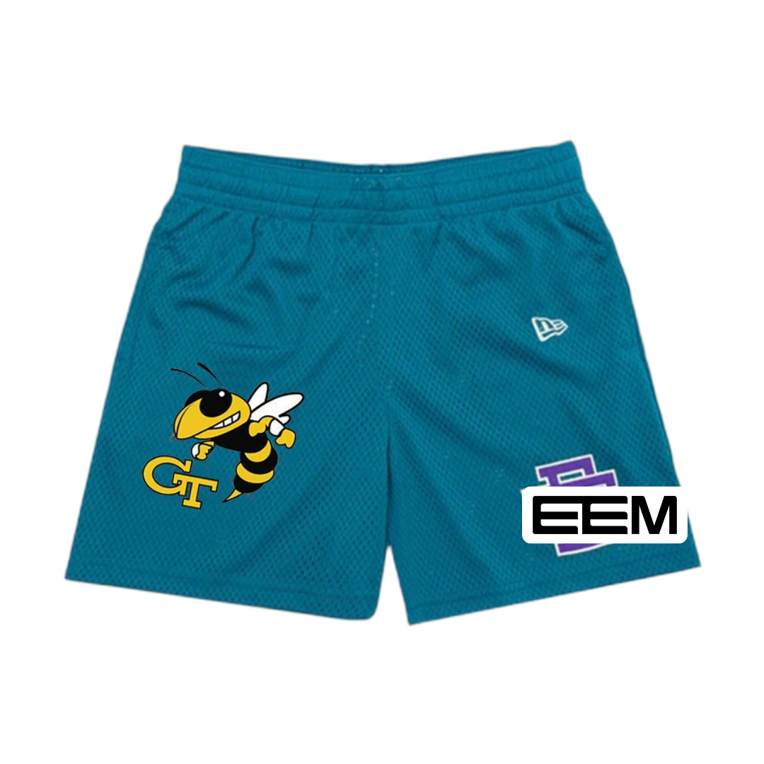 Teal Yellow Jacket EE Mesh shorts product photo