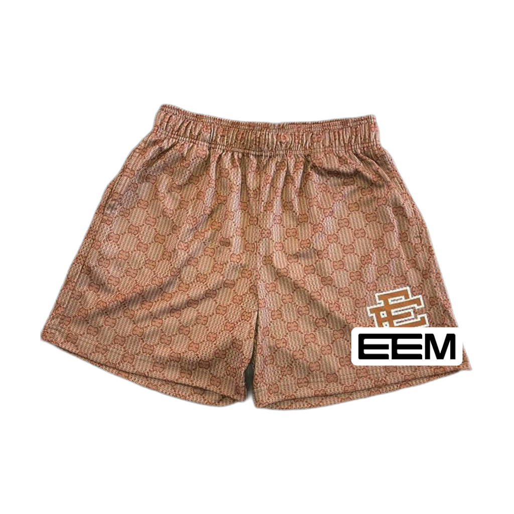 Tan Monogram EE Mesh shorts product photo