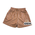 Tan Monogram EE Mesh shorts product photo