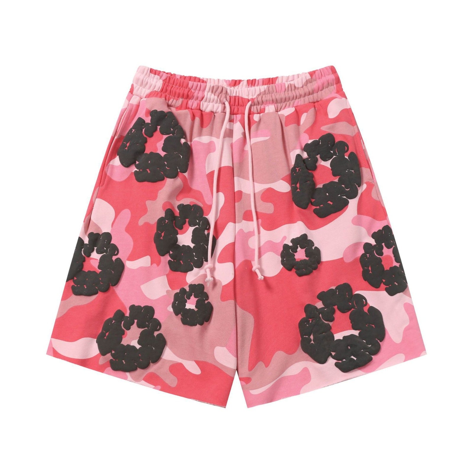 DT Shorts - Pink Camo Black Floral (DT14)