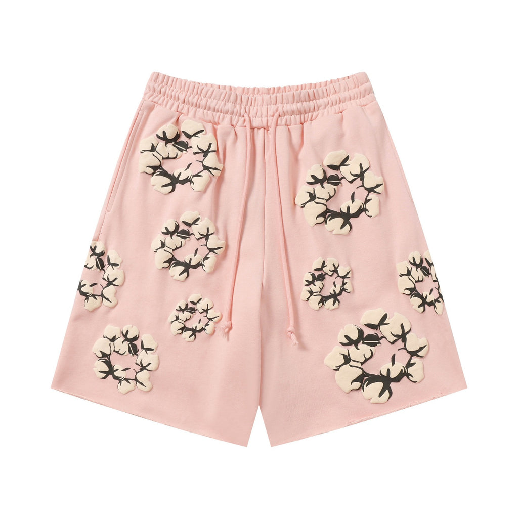 DT Shorts - Pink Cream Floral (DT19)