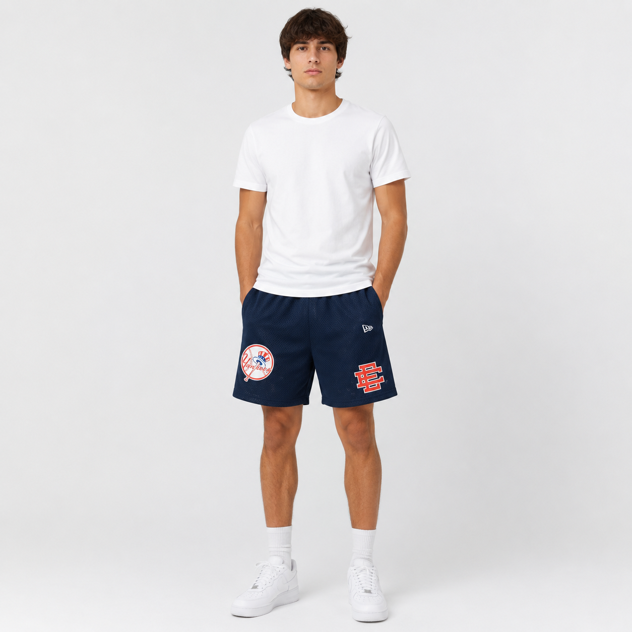 EE Mesh Short - Midnight Yankees (EE49) - front view