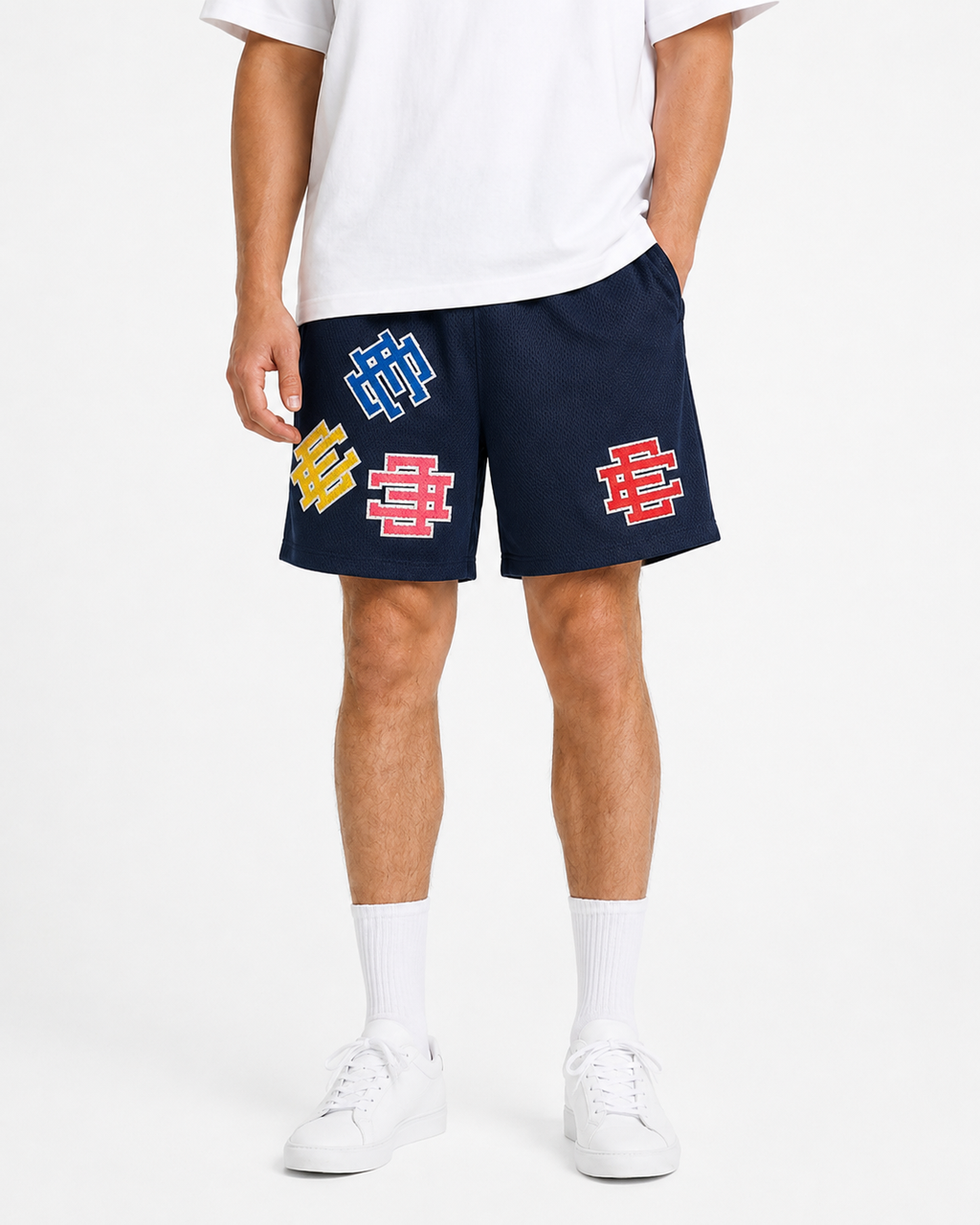 EE Mesh Short - Navy Patchwork (E23) - product photo