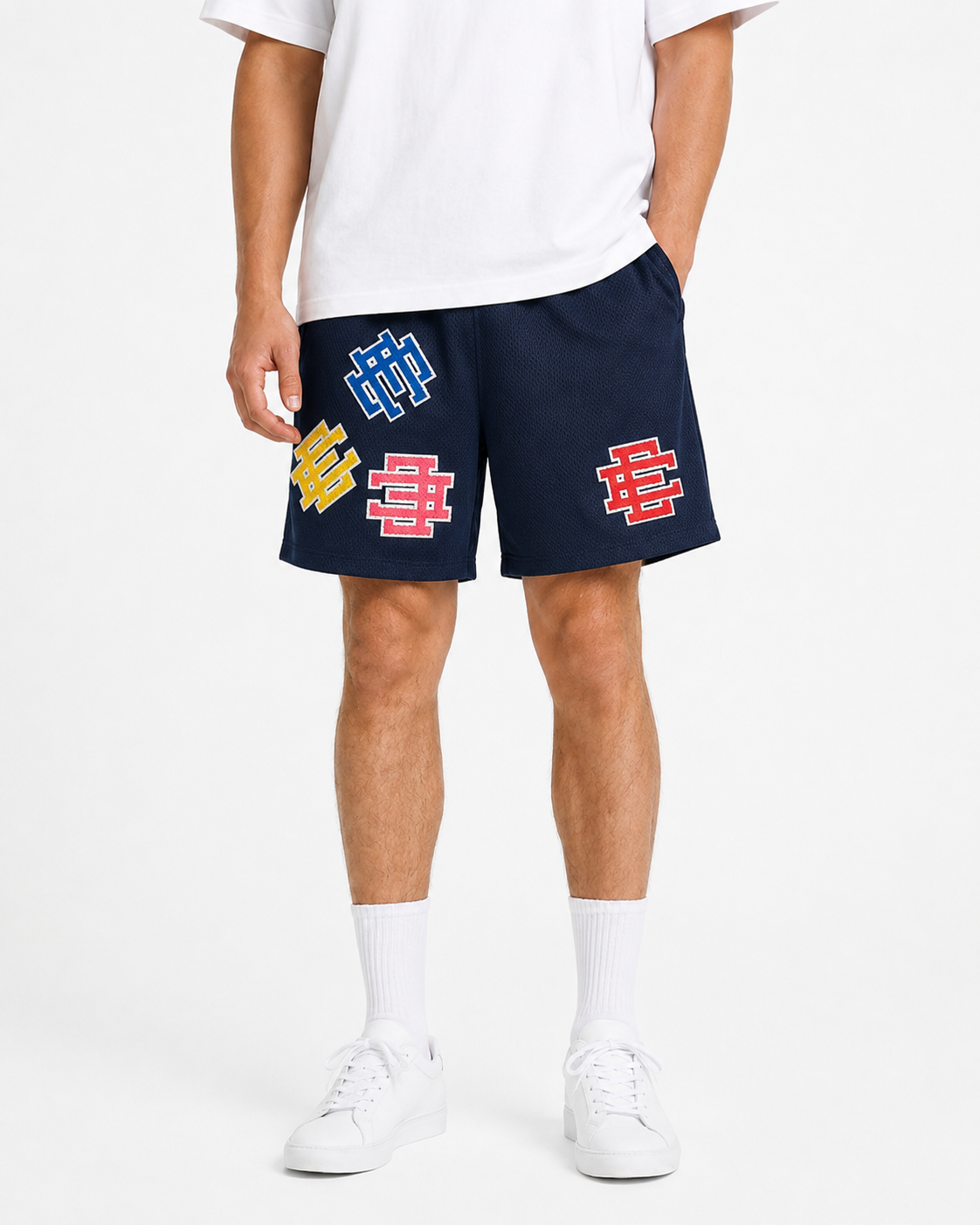 EE Mesh Short - Navy Patchwork (E23) - product photo
