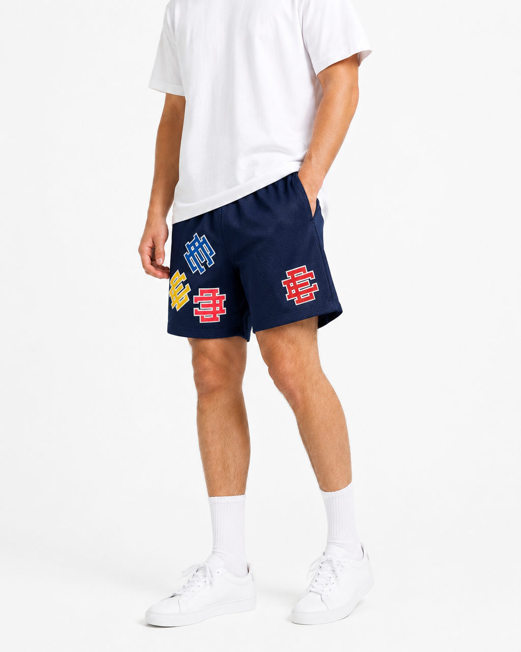 EE Mesh Short - Navy Patchwork (E23) - product photo
