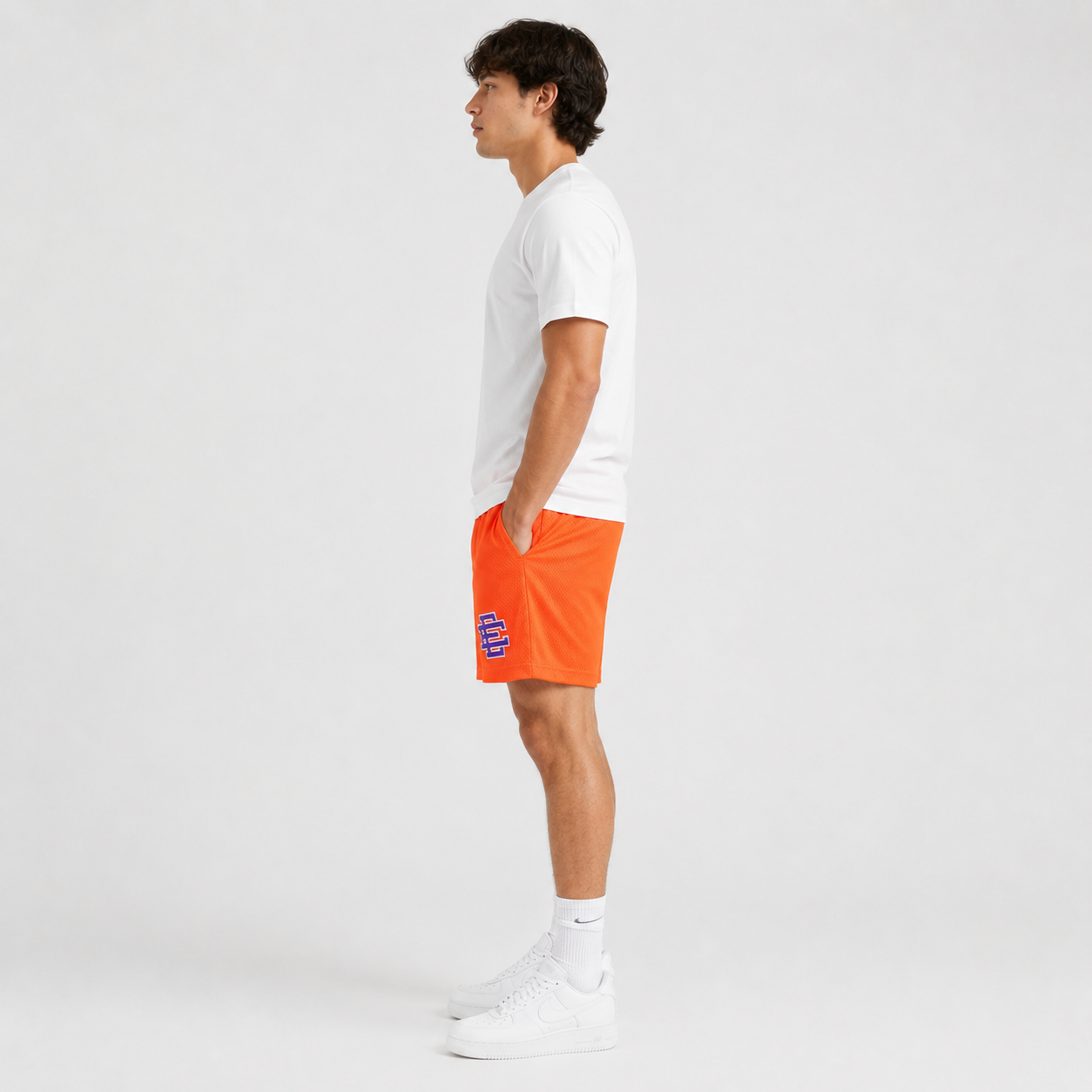EE Mesh Short - Neon Orange (EE48) - side view