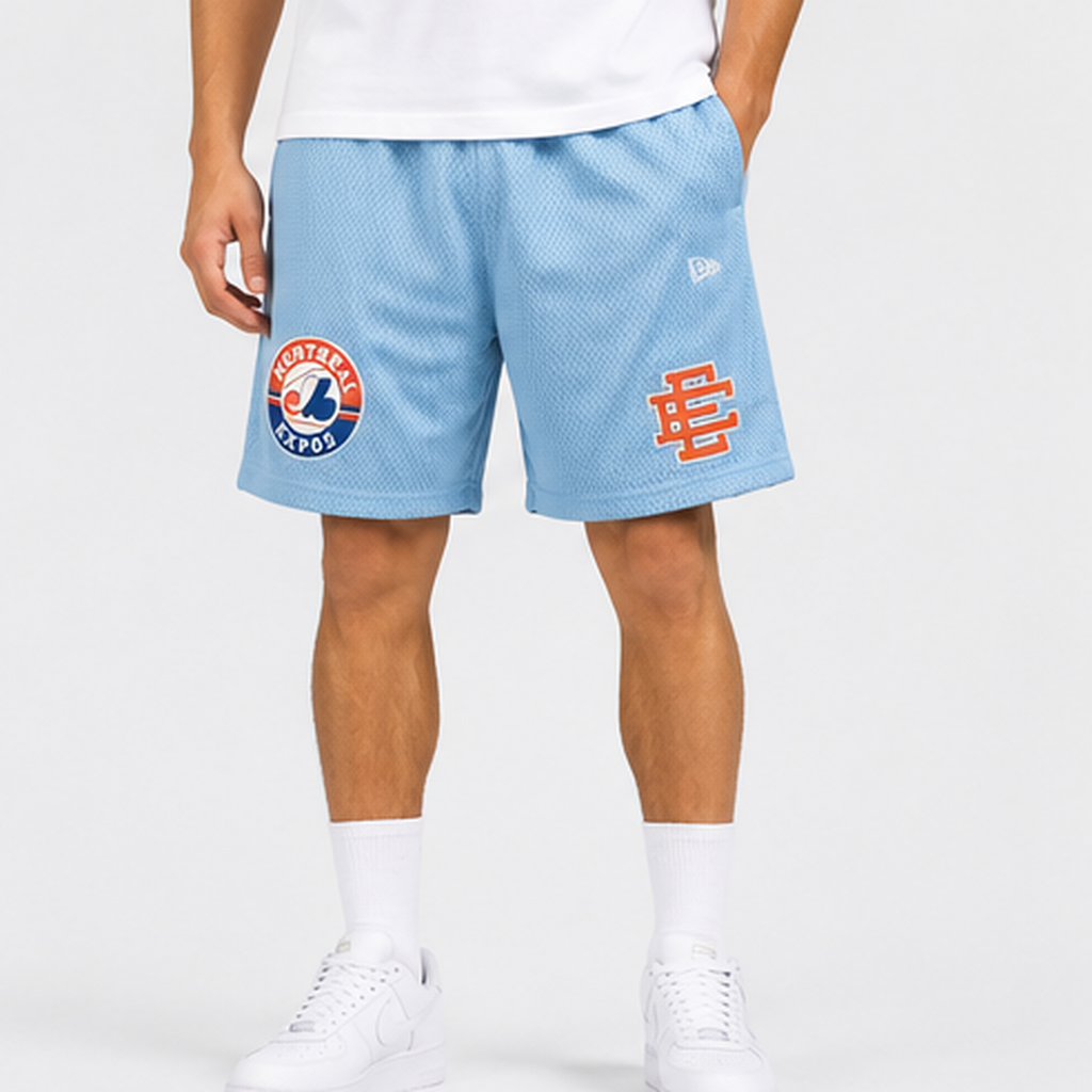 EE Mesh Short - Powder Blue Expos (EE74) - front view