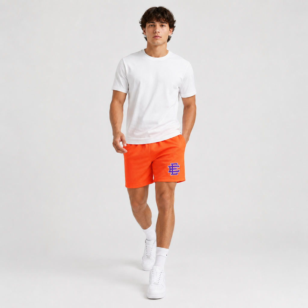 EE Mesh Short - Neon Orange (EE48) - lifestyle view