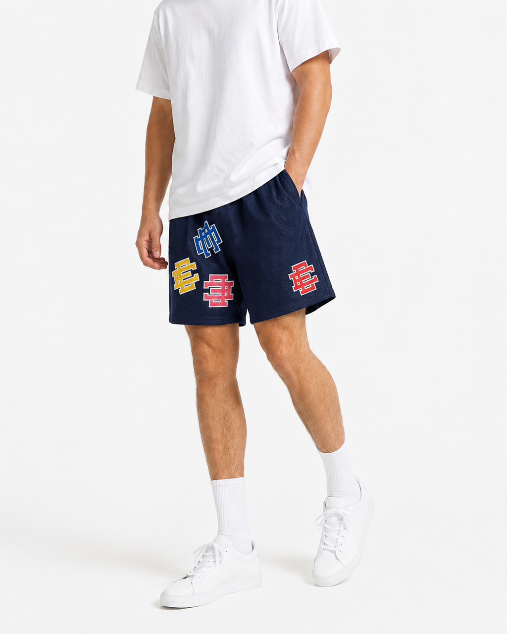 EE Mesh Short - Navy Patchwork (E23) - product photo