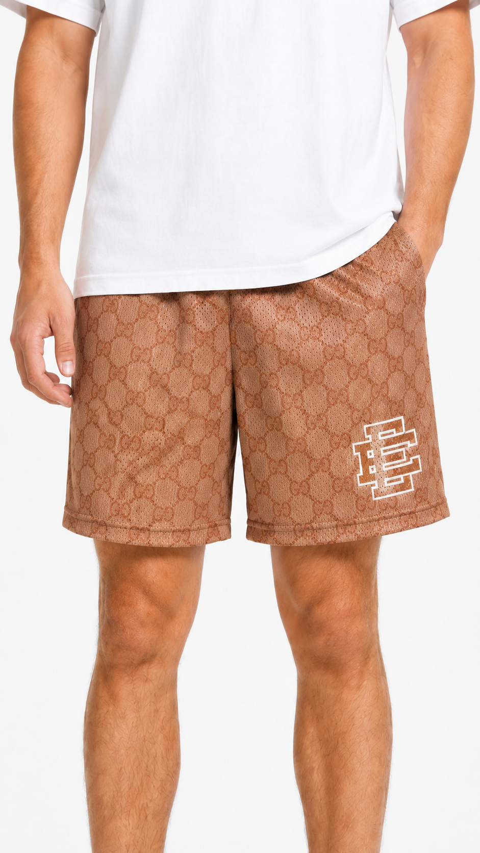 EE Mesh Short - Tan Monogram (EE41) - product photo