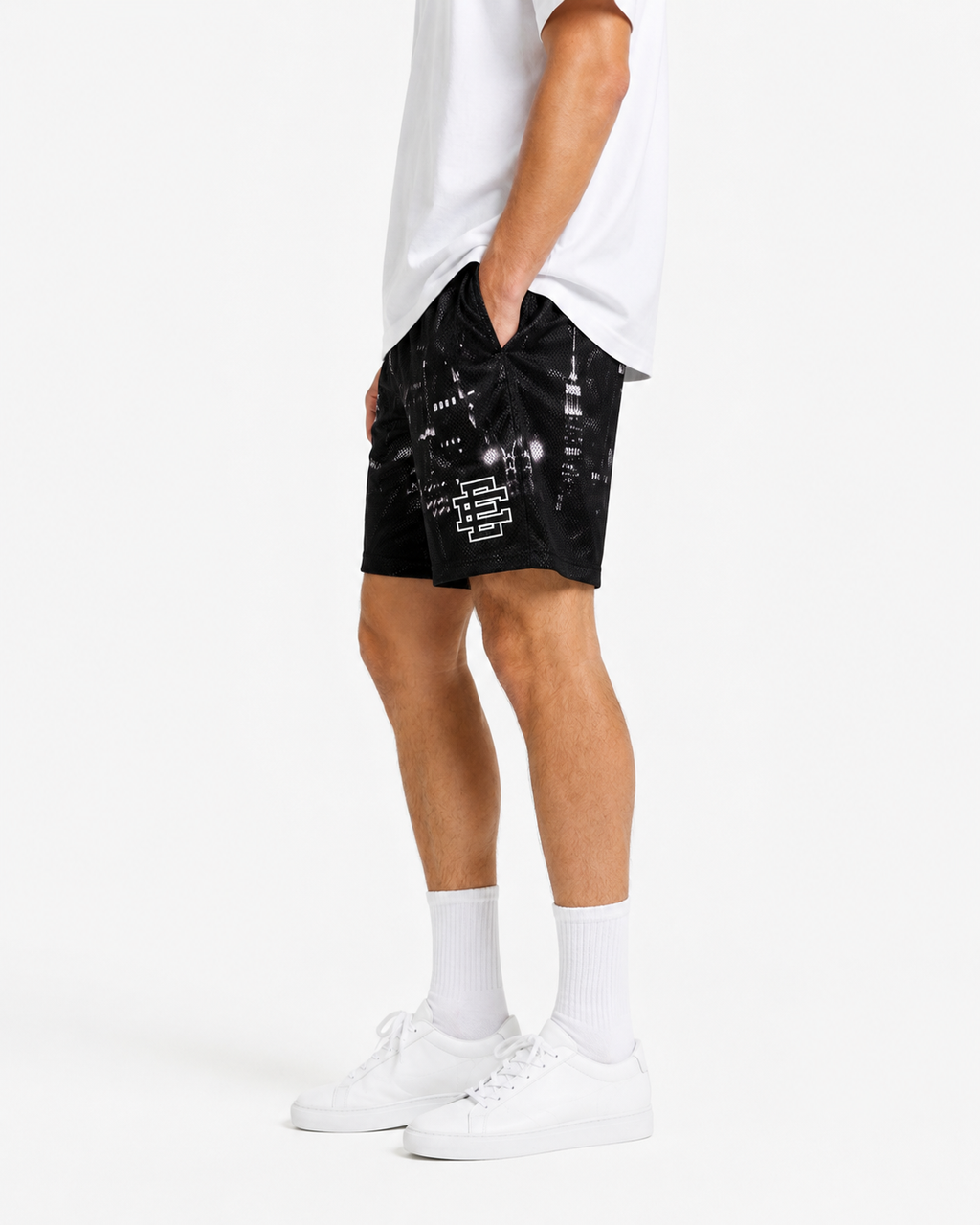 EE Mesh Short - Black Paint Splatter (E09) - product photo