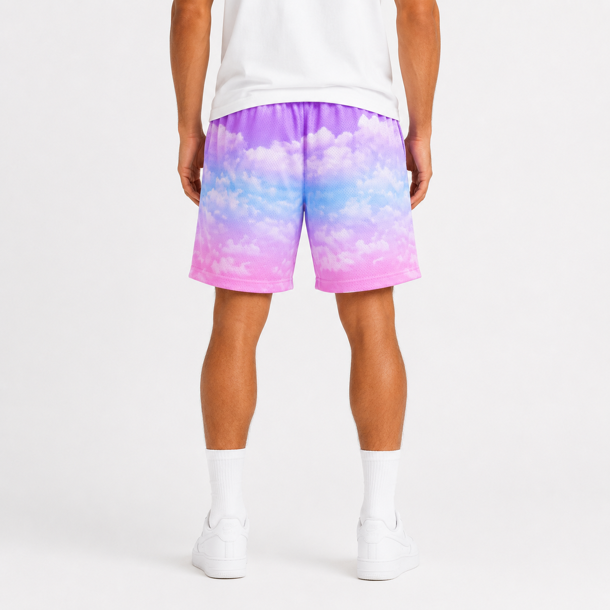 EE Mesh Short - Pastel Cloud Wash (E46) - side view