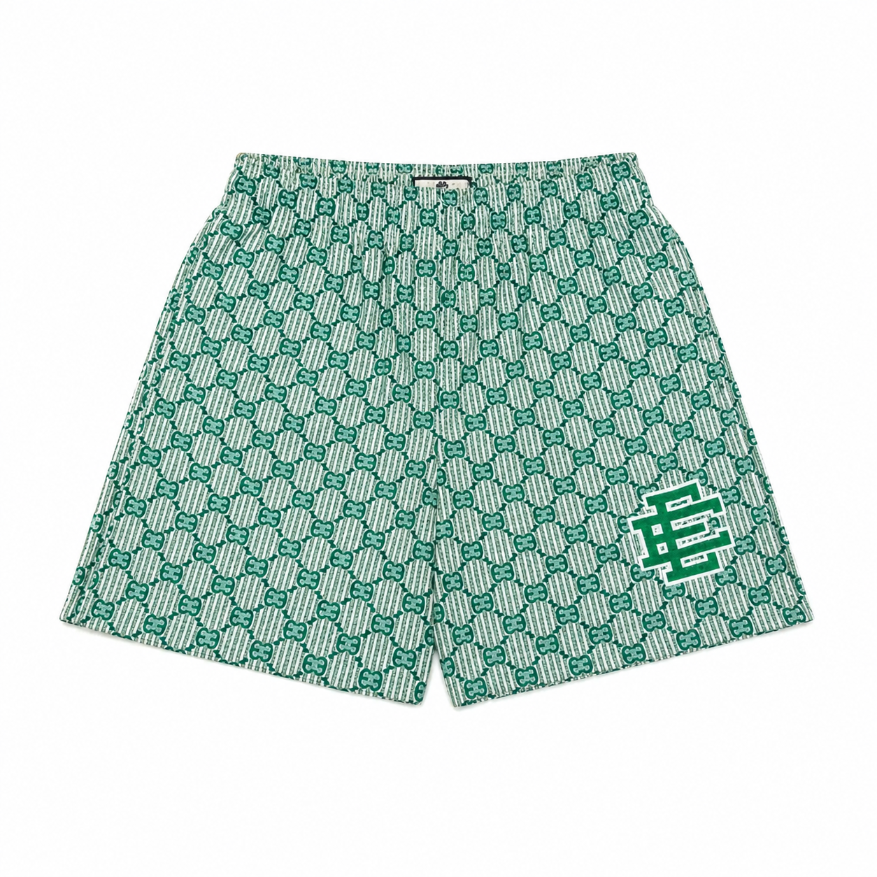 EE Mesh Short - Seafoam Monogram (EE06) - detail view