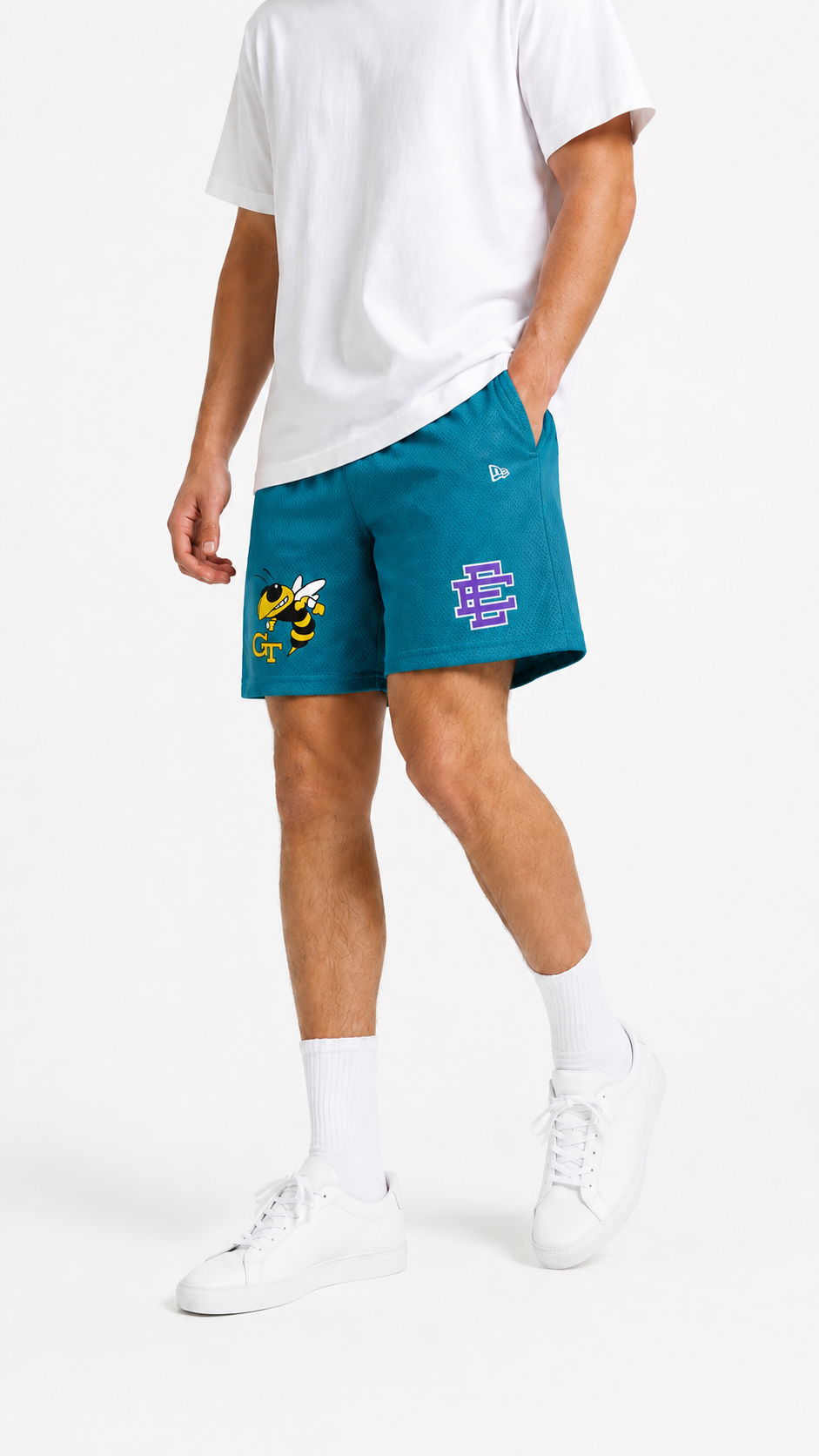 EE Mesh Short - Teal Yellow Jacket (EE22) - product photo