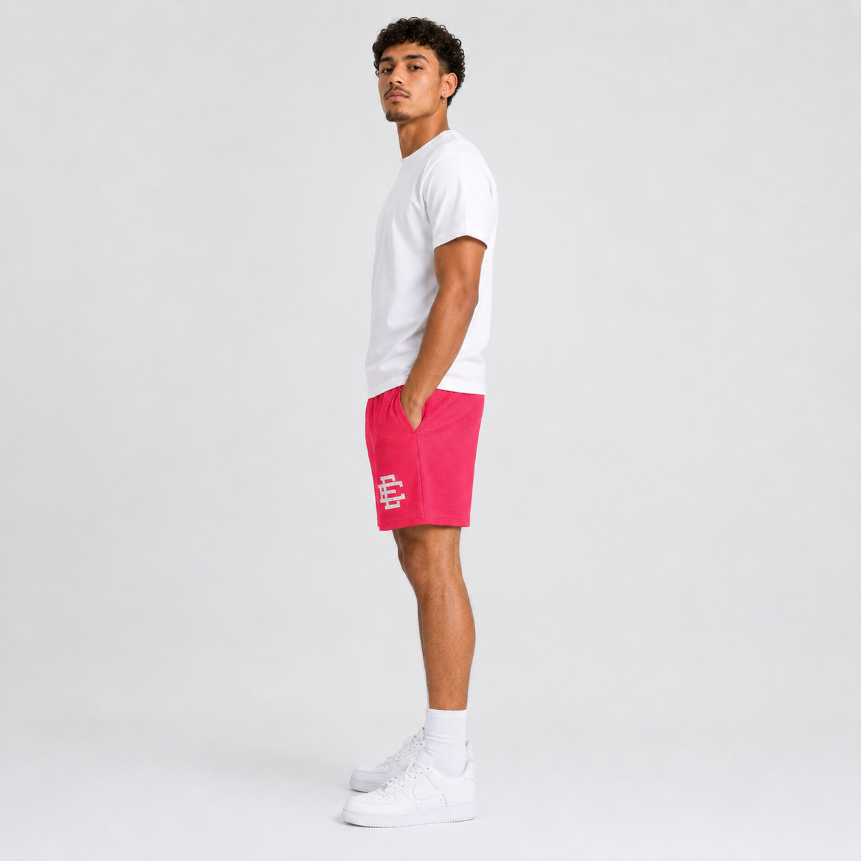 EE Mesh Short - Hot Pink (EE05) - side view