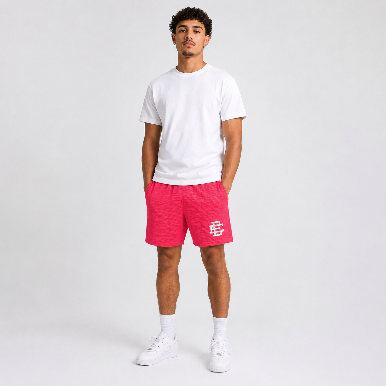 EE Mesh Short - Hot Pink (EE05) - front view