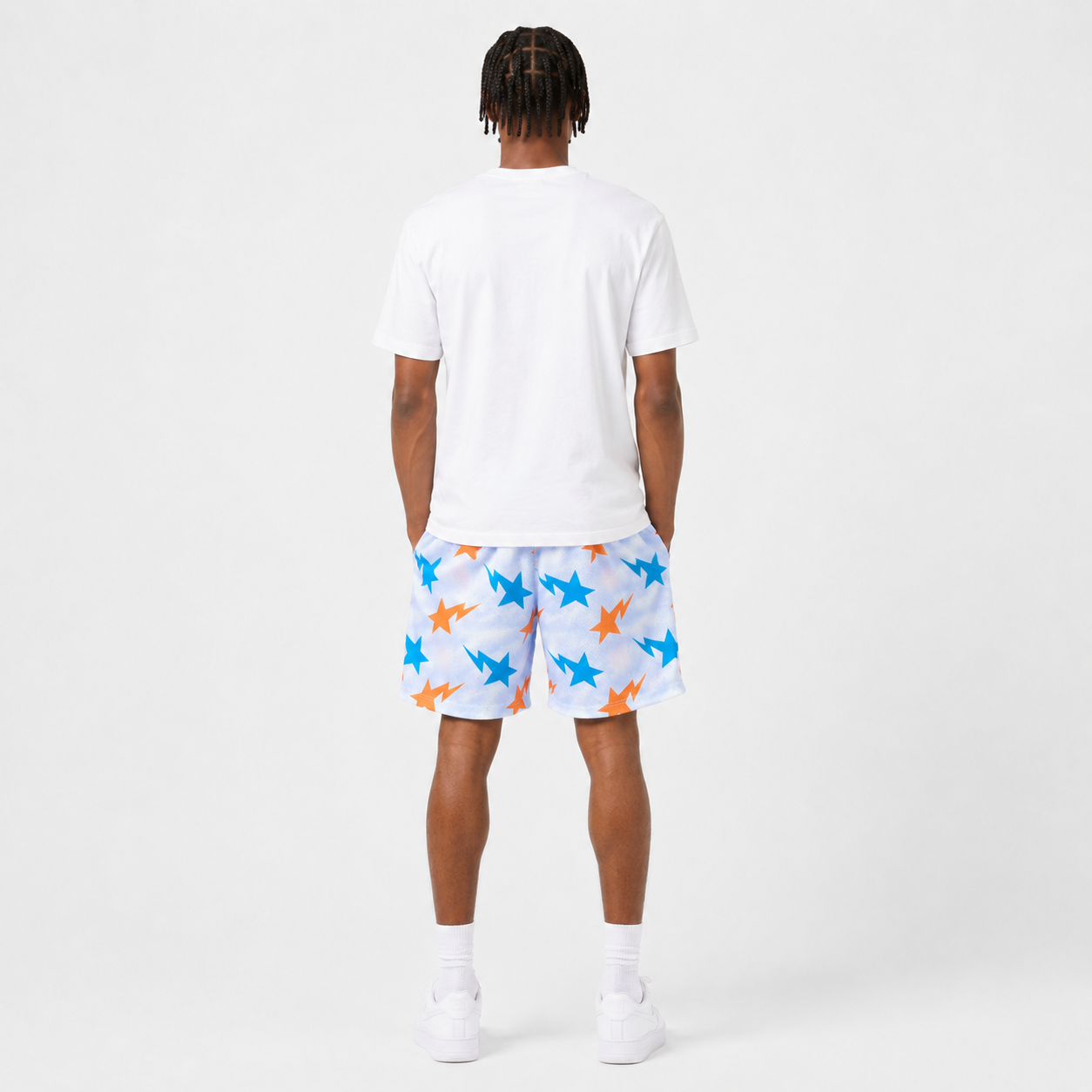 EE Mesh Short - Sky Starburst (EE14) - back view