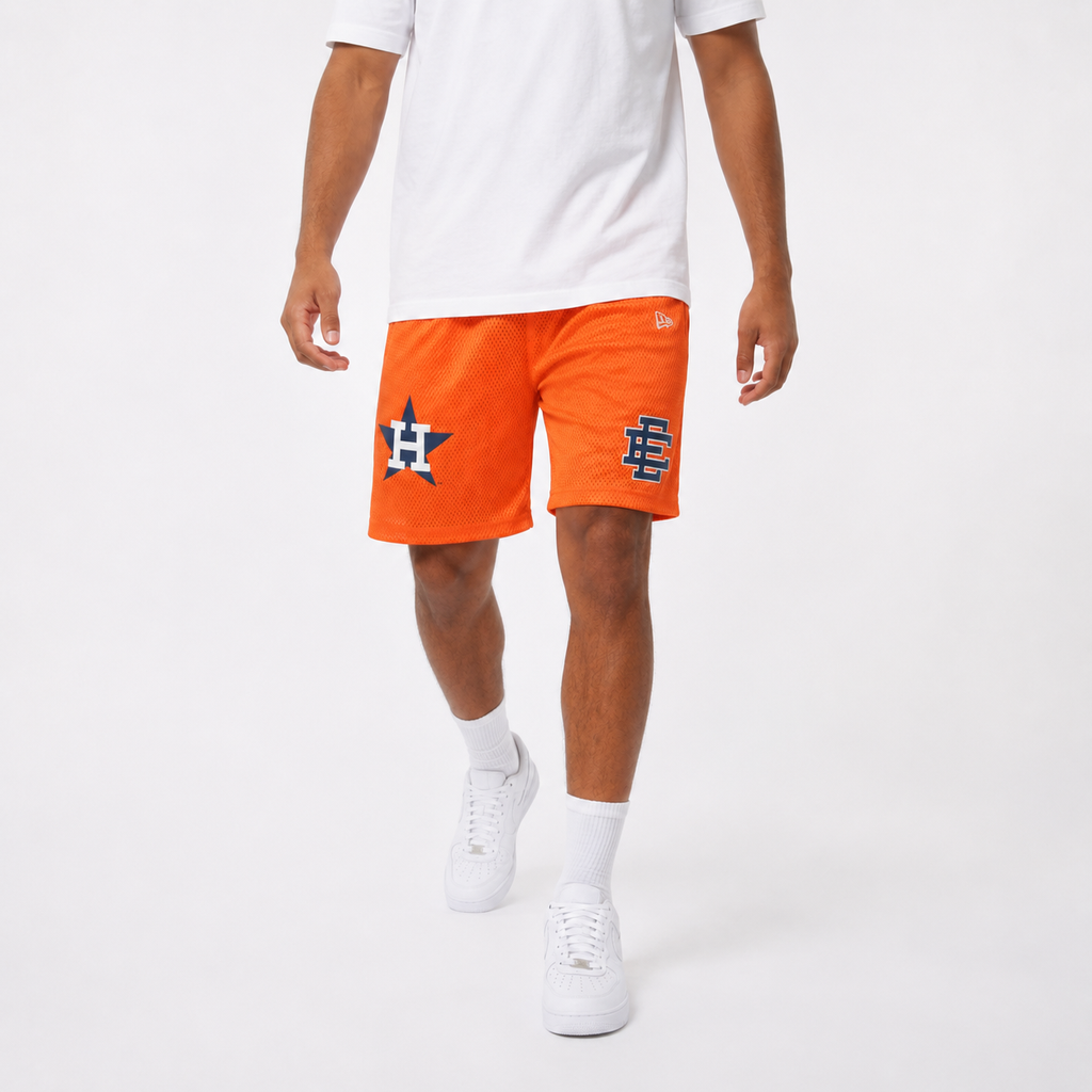 EE Mesh Short - Astros Orange (EE02) - back view