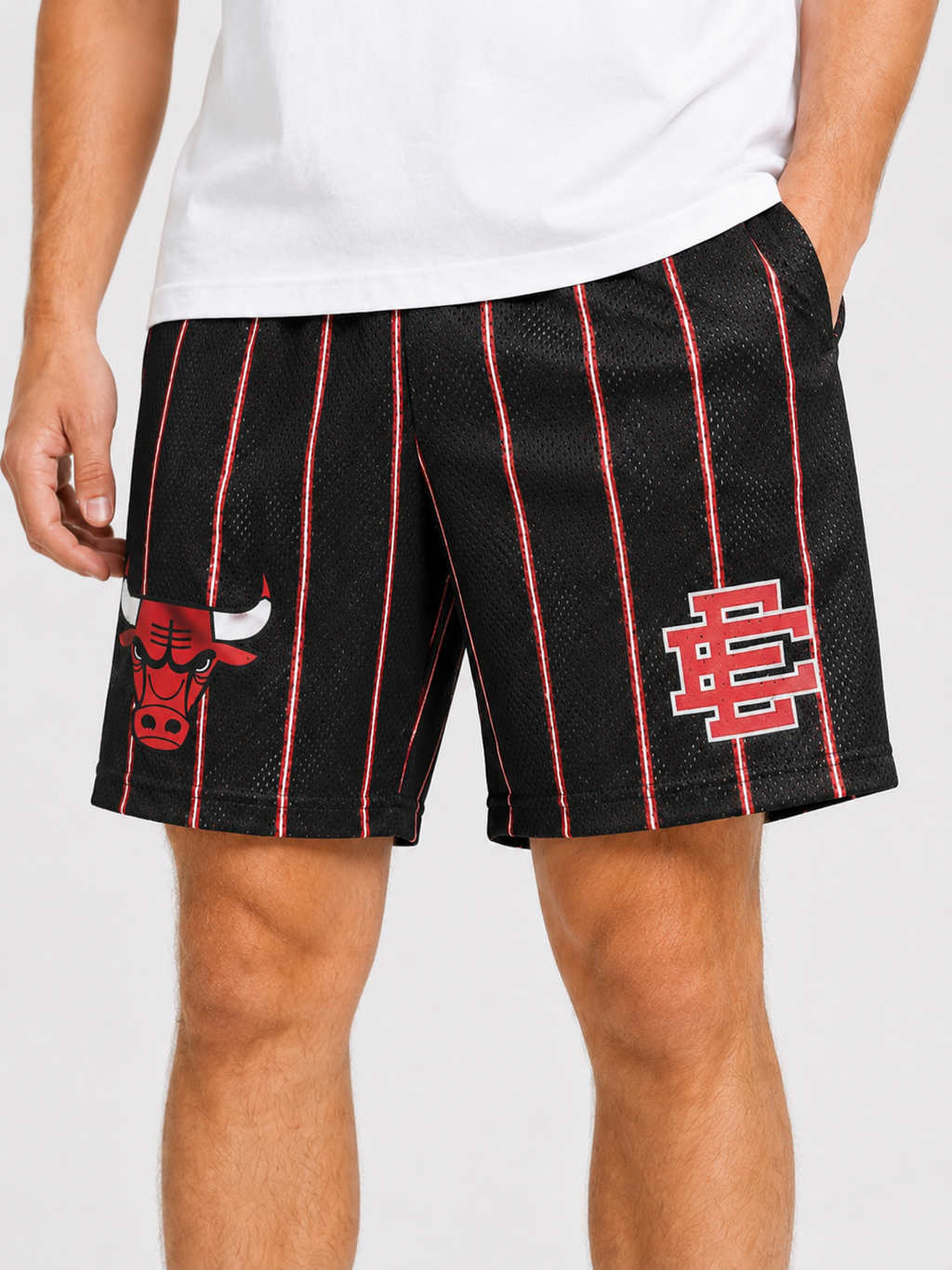EE Mesh Short - Black Bulls Pinstripe (E06) - product photo