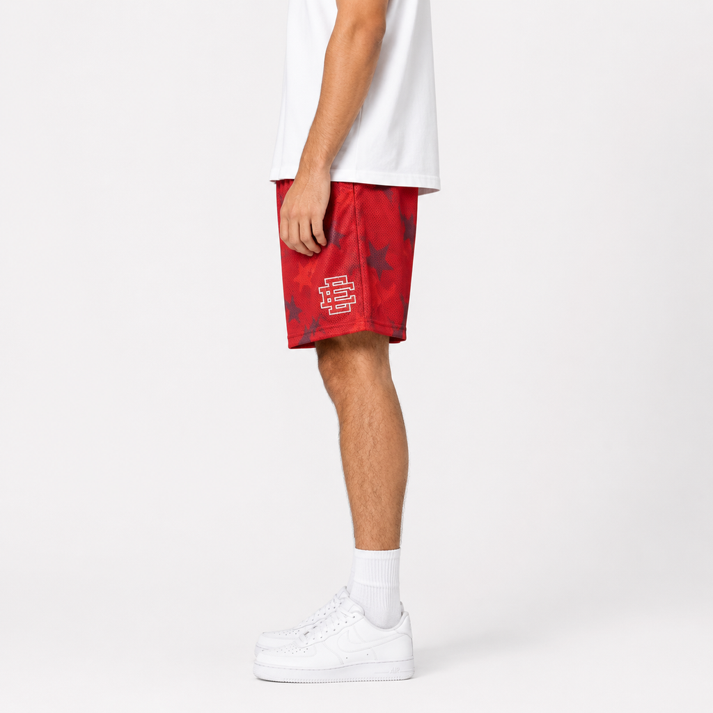 EE Mesh Short - Crimson Starfall (EE01) - side view