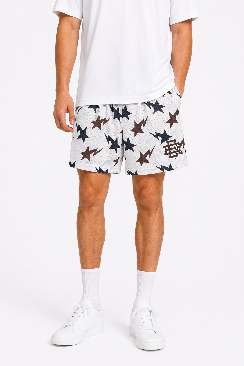 EE Mesh Short - White Starfield (E05) - product photo