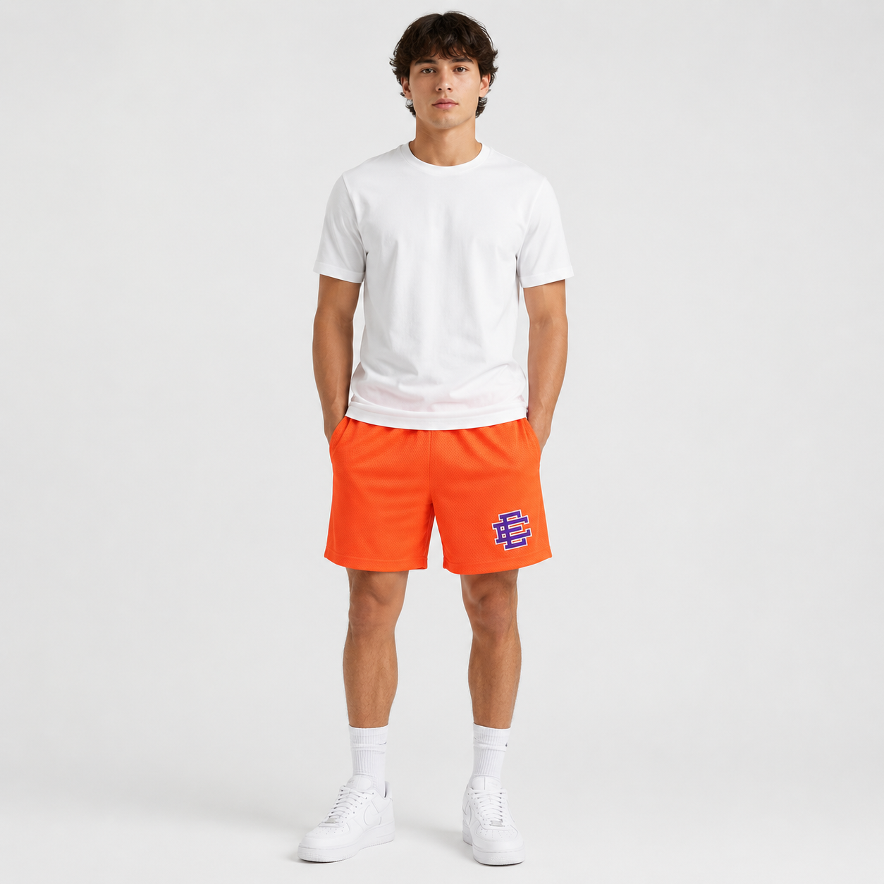 EE Mesh Short - Neon Orange (EE48) - front view