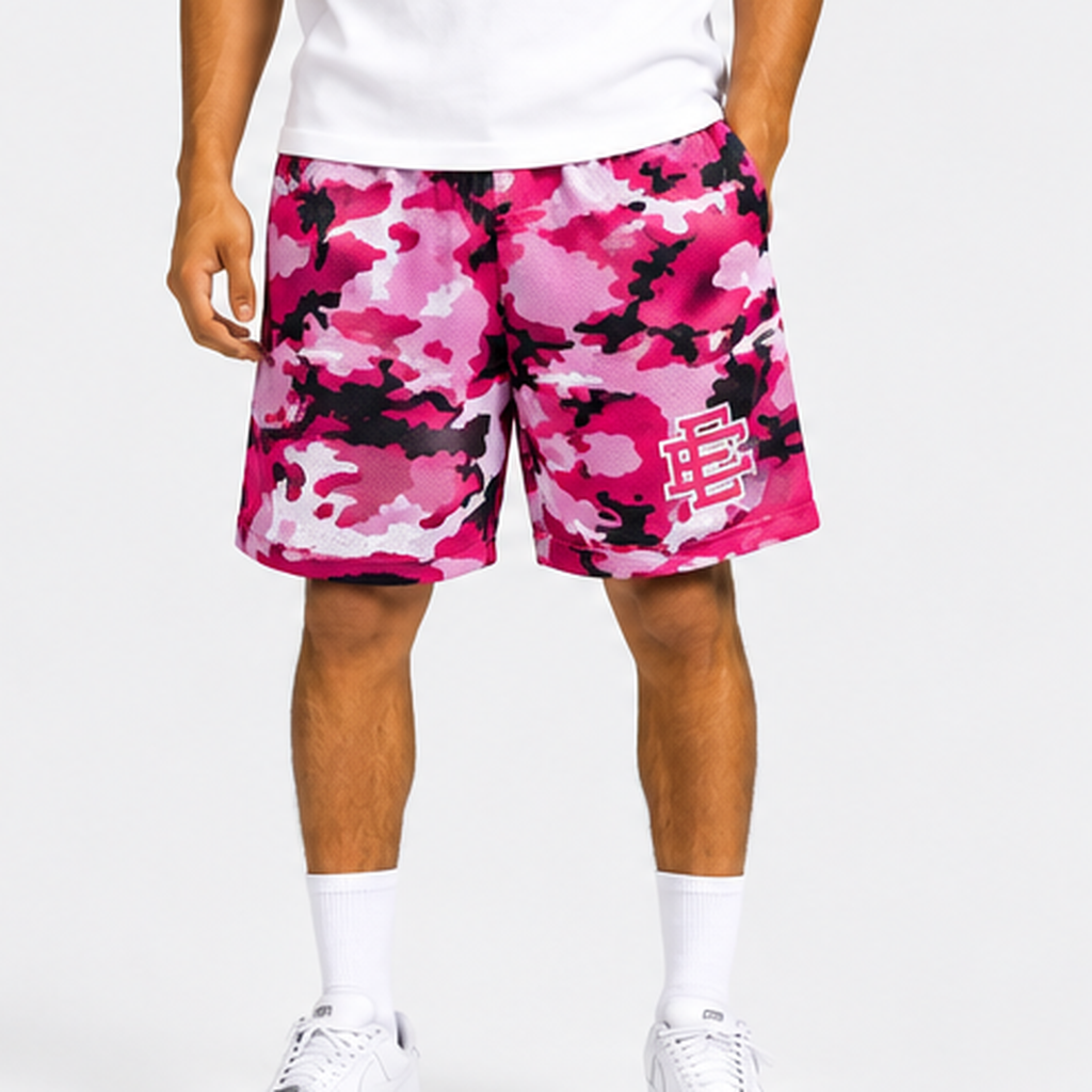 EE Mesh Short - Pink Camo (EE65) - front view