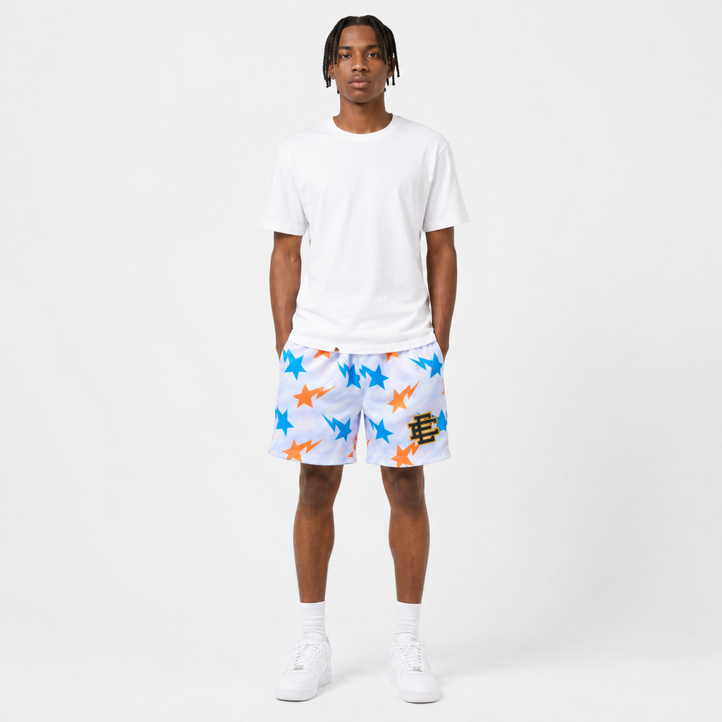 EE Mesh Short - Sky Starburst (EE14) - front view