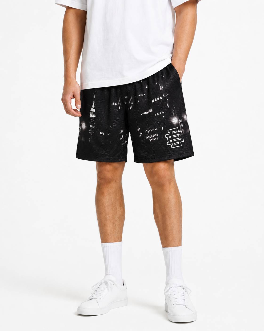 EE Mesh Short - Black Paint Splatter (E09) - product photo