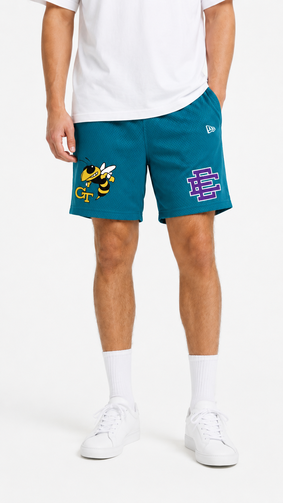 EE Mesh Short - Teal Yellow Jacket (EE22) - product photo