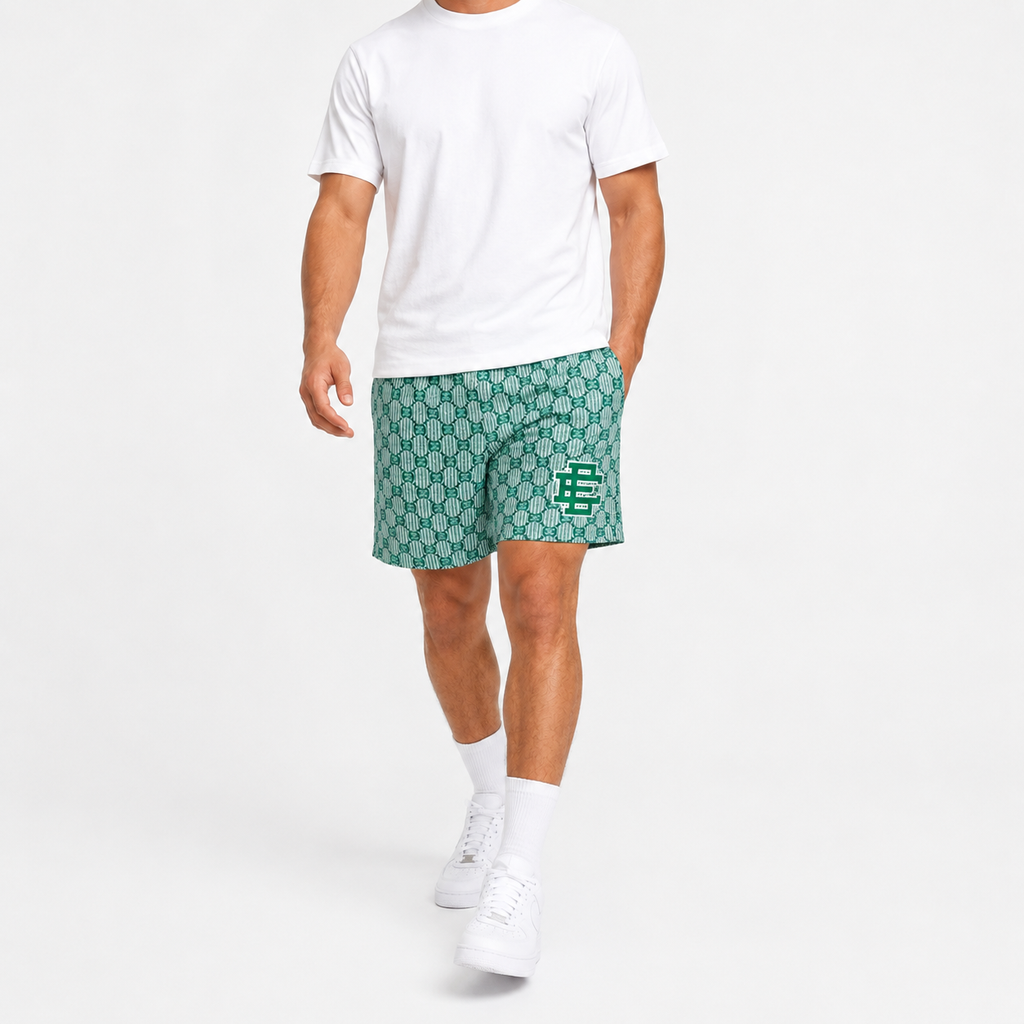 EE Mesh Short - Seafoam Monogram (EE06) - lifestyle view