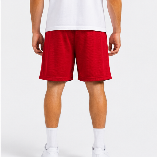 EE Mesh Short - Varsity Red (EE76) - back view