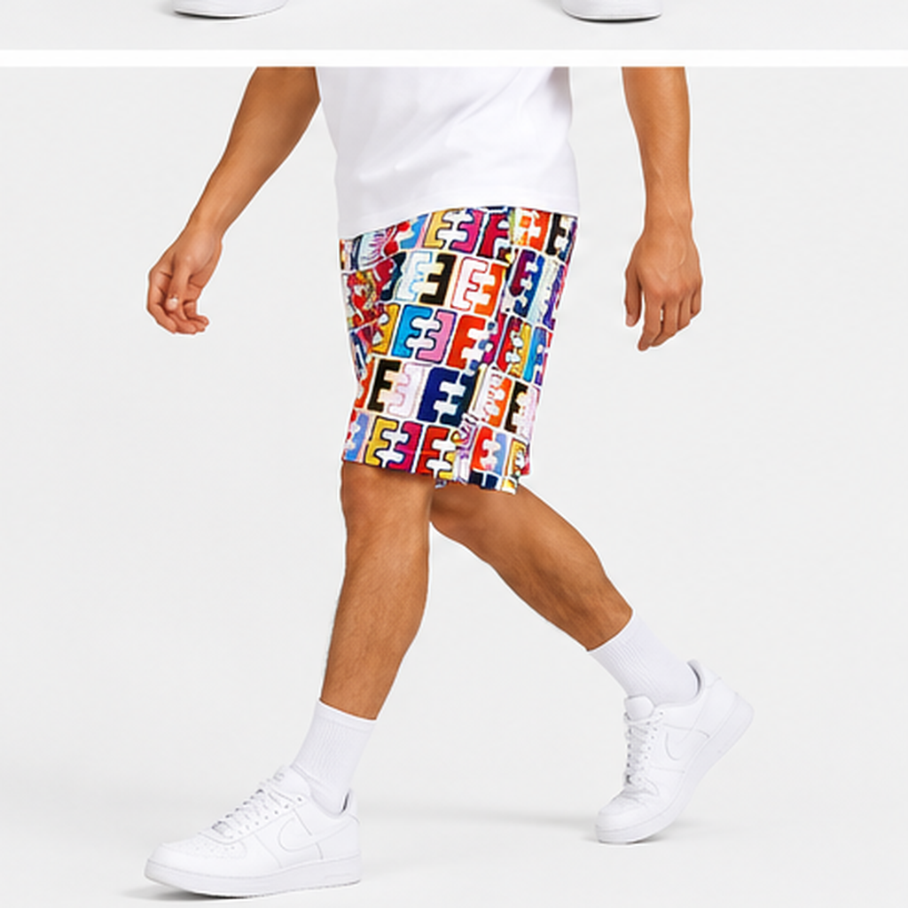 EE Mesh Short - Multi EE White (EE66) - lifestyle view