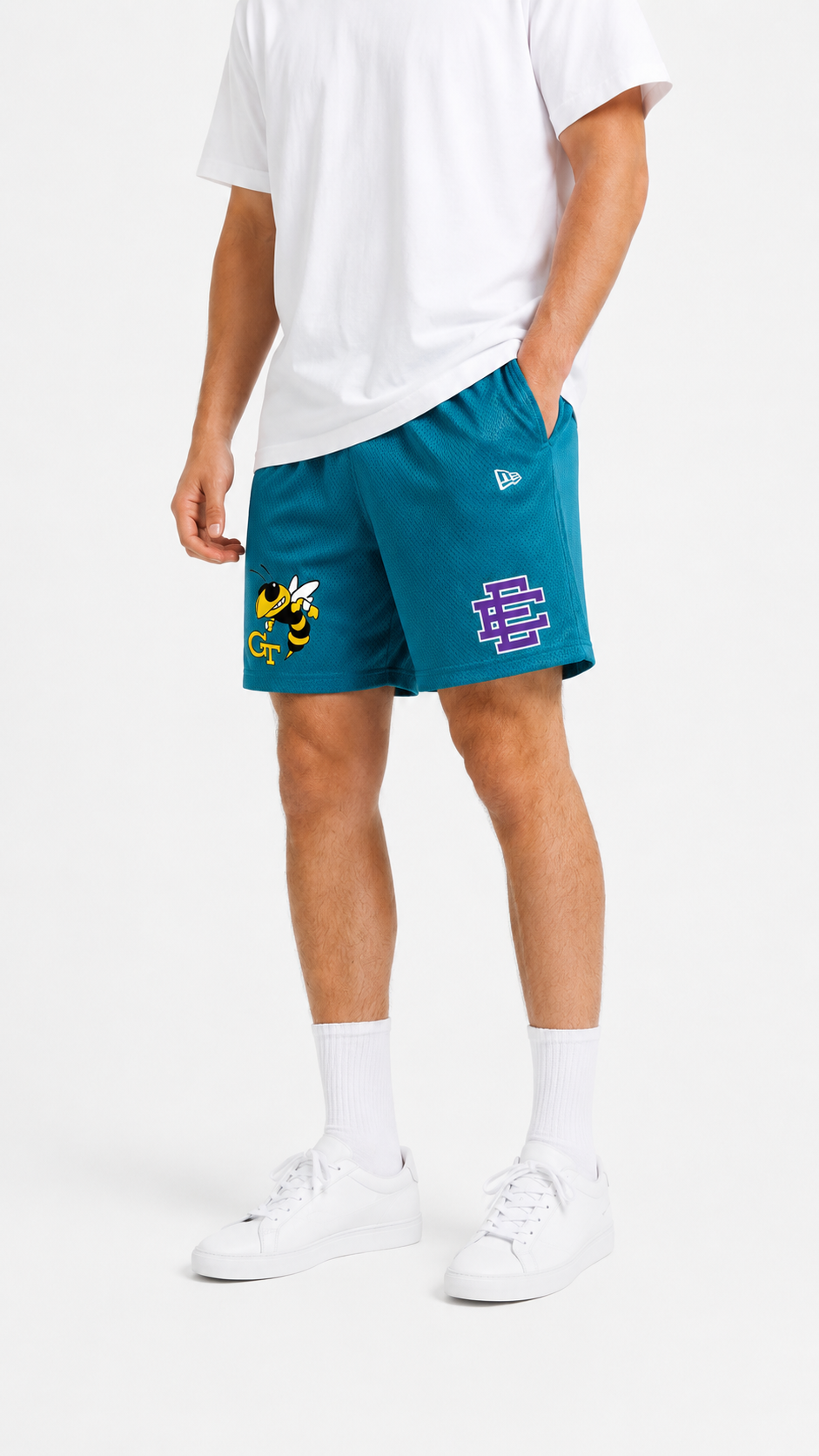 EE Mesh Short - Teal Yellow Jacket (EE22) - product photo