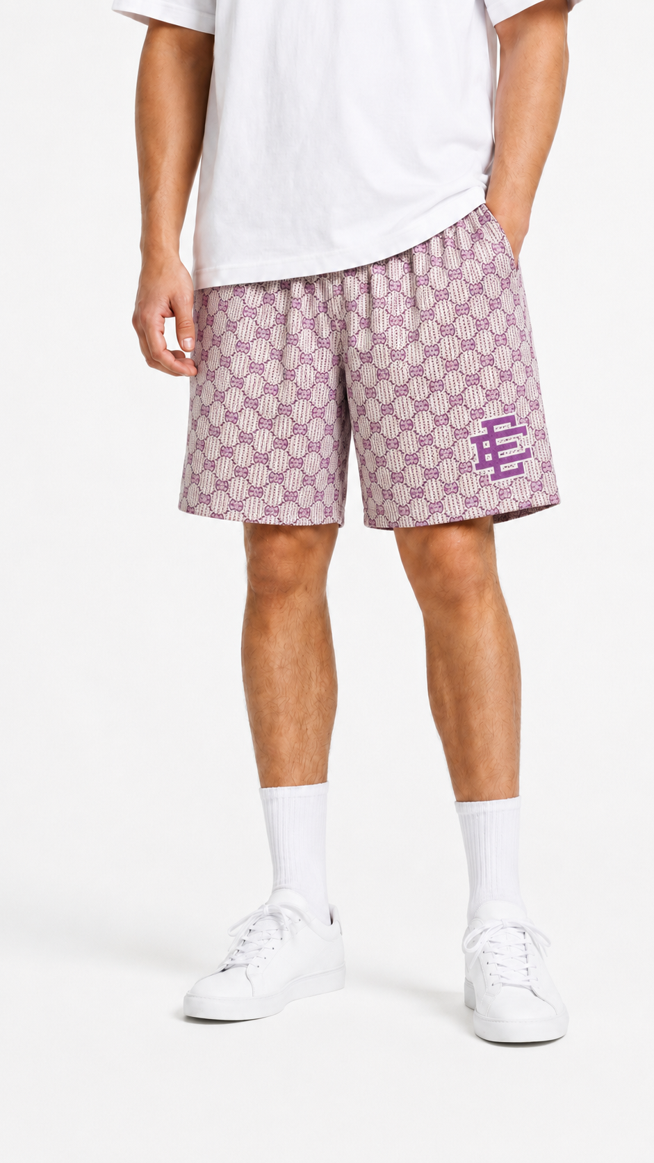 EE Mesh Short - Lilac Monogram (E13) - product photo